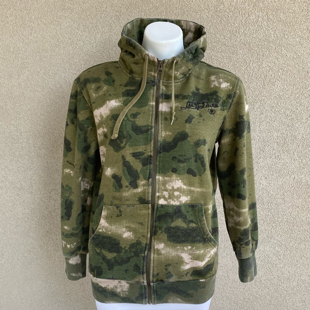 Camo Army ZIP Up Hooded Sweater Sweatshirt - Picture 9 of 11